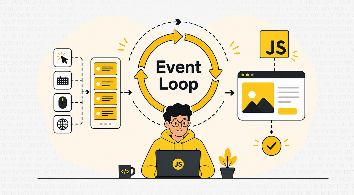 Event Loop در جاوااسکریپت چگونه کار می‌کند؟ (توضیح به زبان ساده)