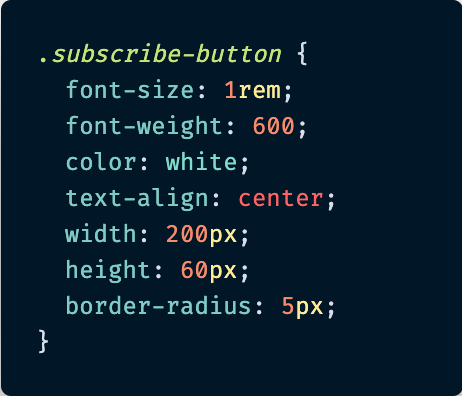 کد CSS دکمه اصلی - هنوز خیلی جالب نیست.
