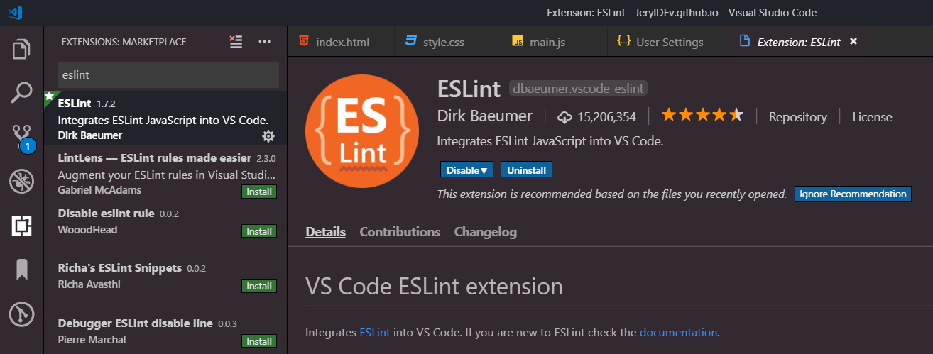 How to set up ESLint in a Visual Studio Code project — my 5 minute story |  by Jeryl Donato Estopace | Medium