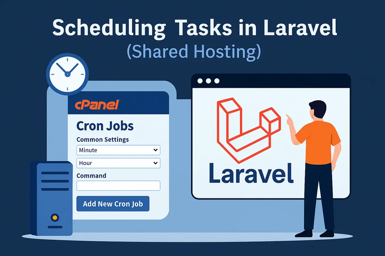 تنظیم کرون جاب در cPanel برای اجرای Task Scheduling لاراول در هاست اشتراکی