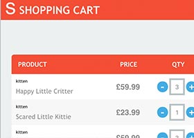 10 رابط کاربری CSS و JavaScript برای سبد خرید