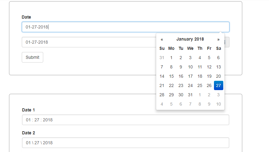 Date Picker برای بوت استرپ