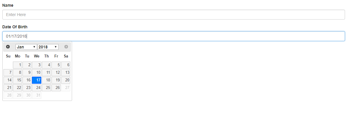 Date Picker برای بوت استرپ