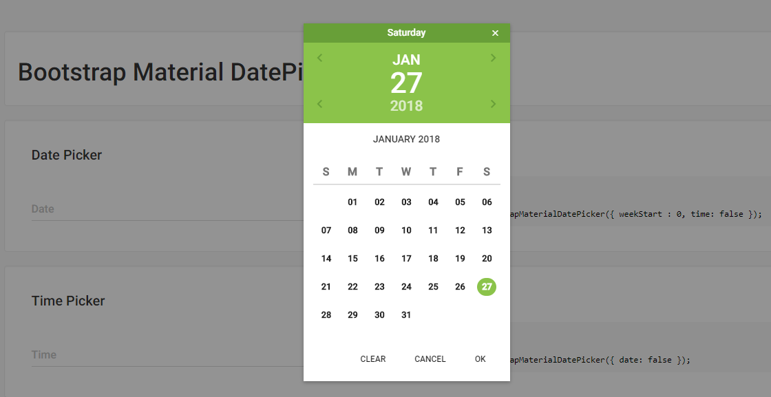 Date Picker برای بوت استرپ