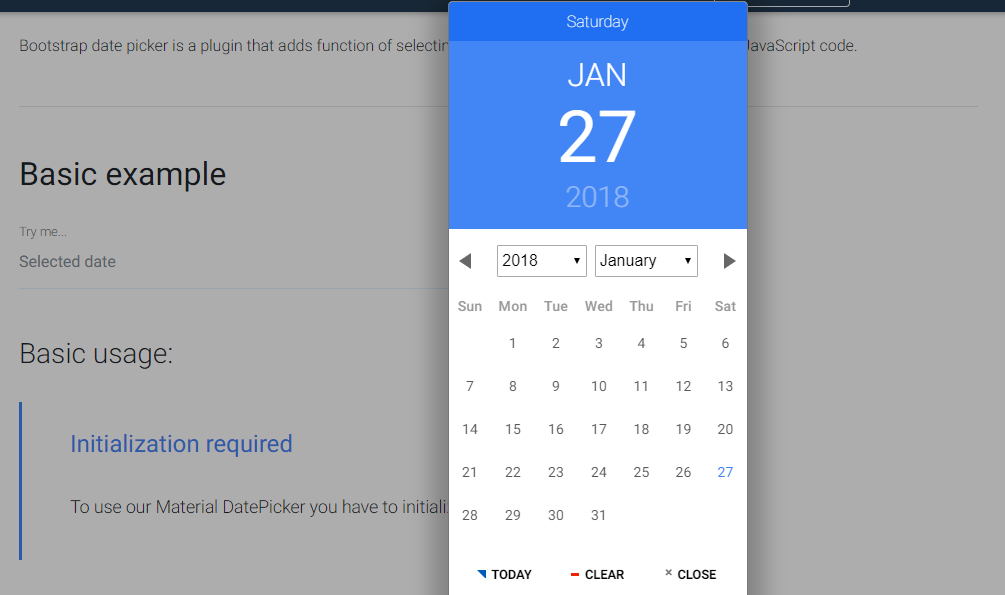 Date Picker برای بوت استرپ