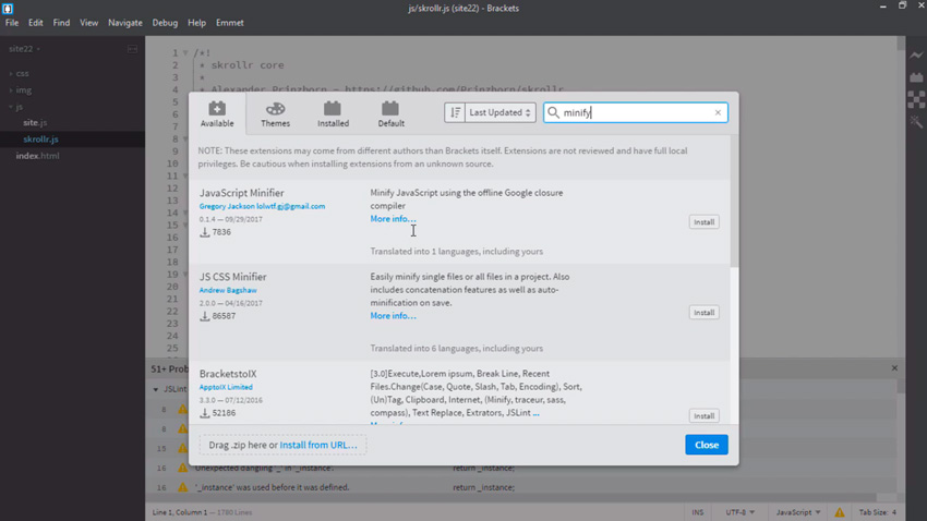 ویرایشگر Brackets