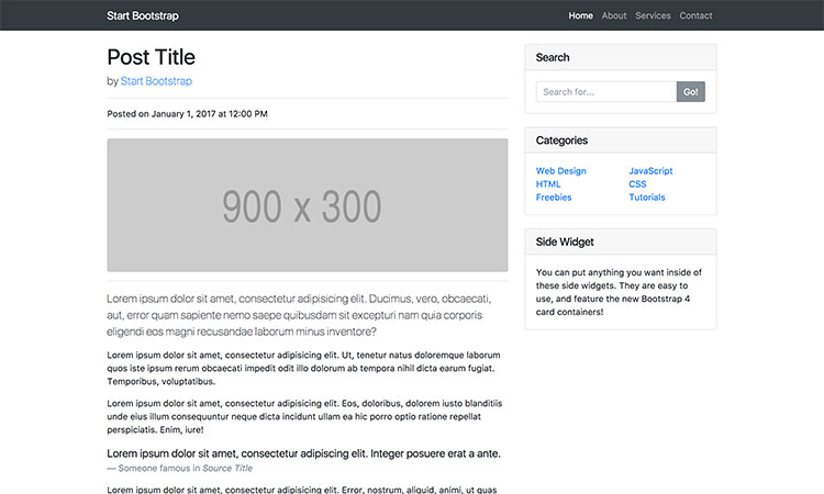 بهترین قالب‌های رایگان وبلاگی بوت‌ استرپ