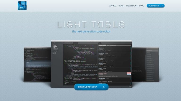 ویرایشگر کد LIGHT TABLE