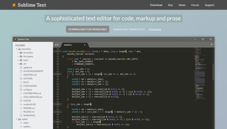 ویرایشگر کد SUBLIME TEXT
