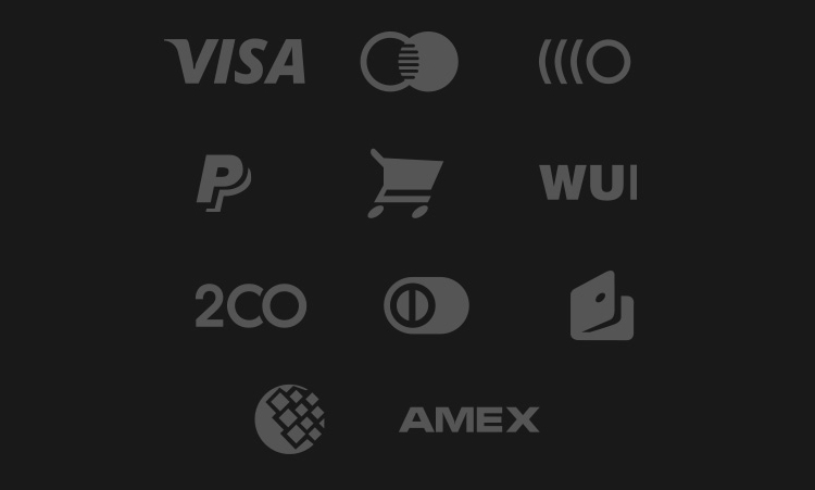 مجموعه آیکون‌های پرداخت در وبسایت