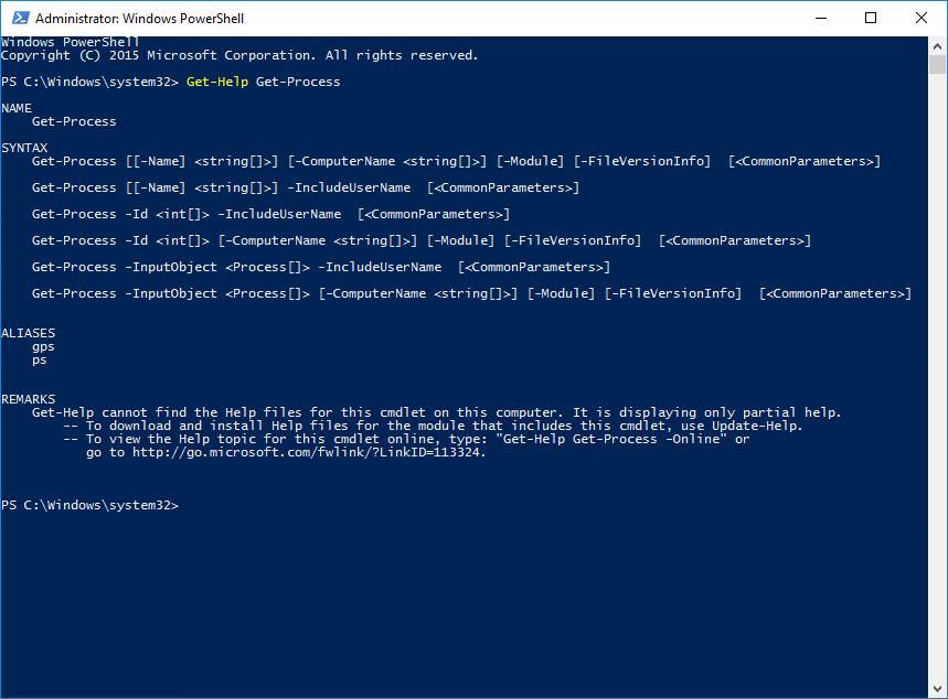 دستور Windows PowerShell
