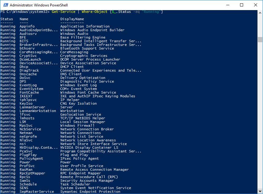 دستور Windows PowerShell