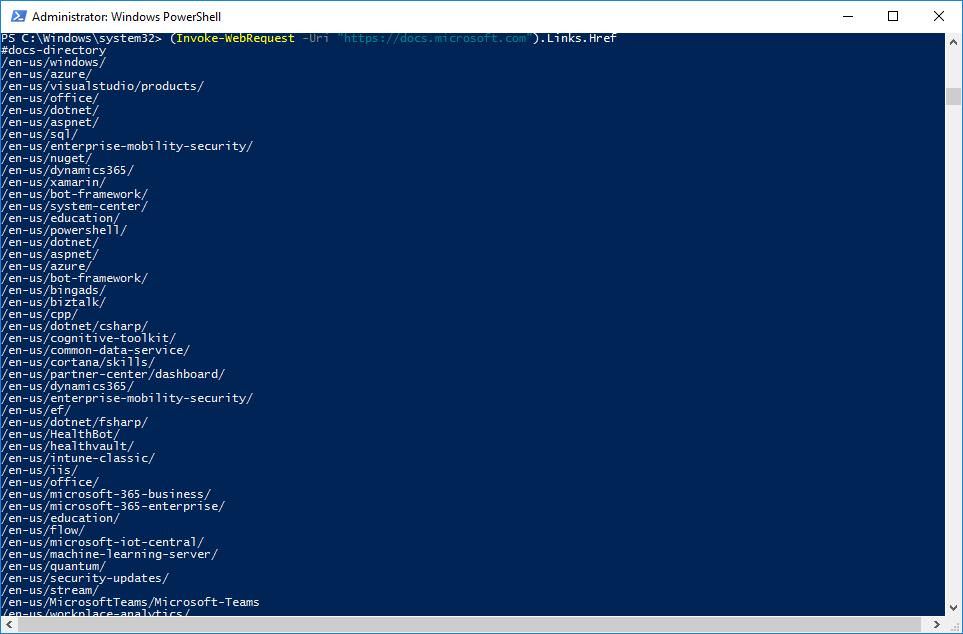 دستور Windows PowerShell