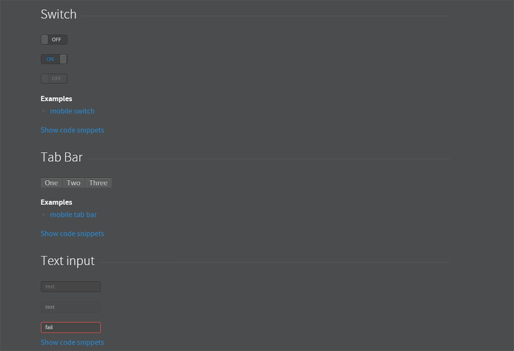 Topcoat یک فریم‌وورک سبک و سریع CSS