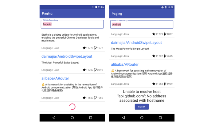 ادغام آداپتورها به صورت متوالی با MergeAdapte