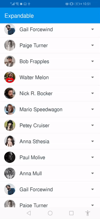چگونه آیتمهایی را در RecyclerView ایجاد کنیم که با انیمیشن Expand میشود