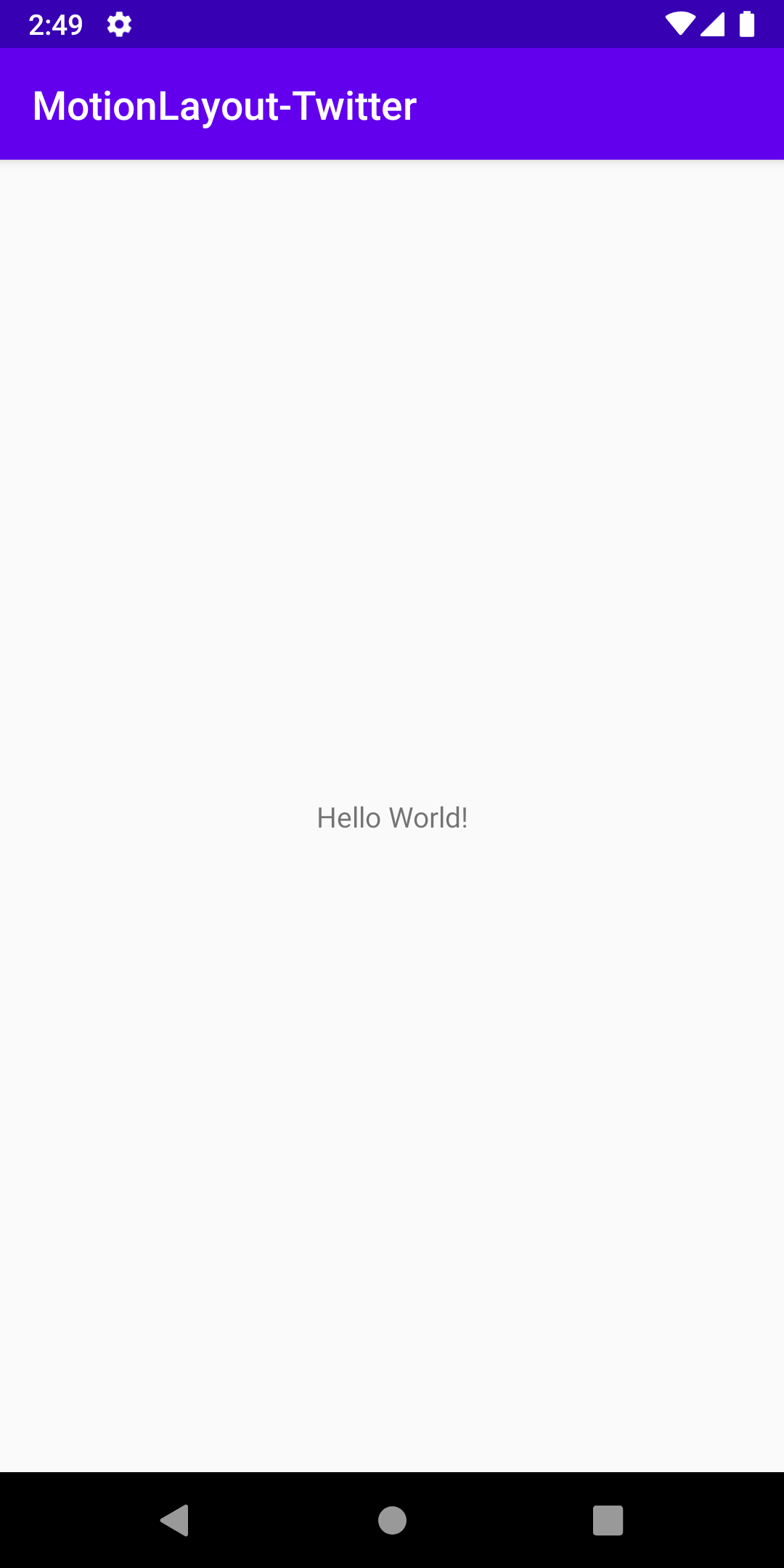 Android Motion Layout: ایجاد Splash Screen همانند توییتر به سادهترین روش ممکن
